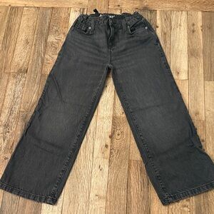 Cat & Jack Girls Black Wide Leg Jeans